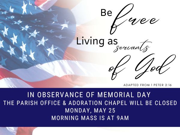 Memorial Day closing