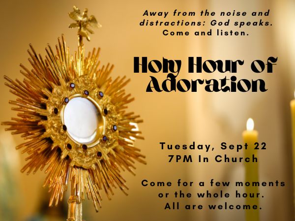 Holy Hour on September 22