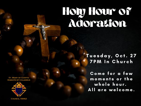 Holy Hour on October 27